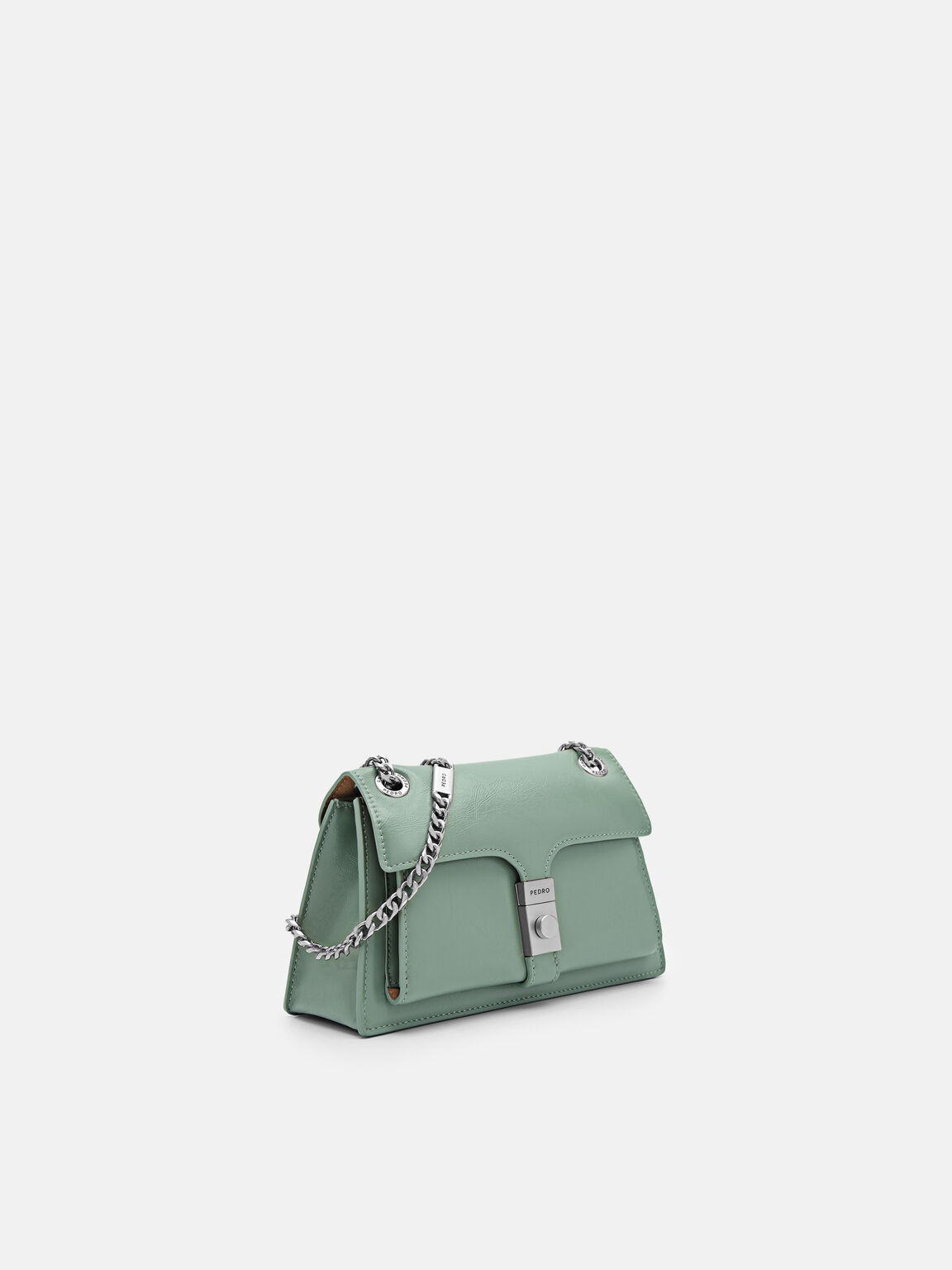 PEDRO Studio Farida Leather Mini Shoulder Bag, Green, hi-res