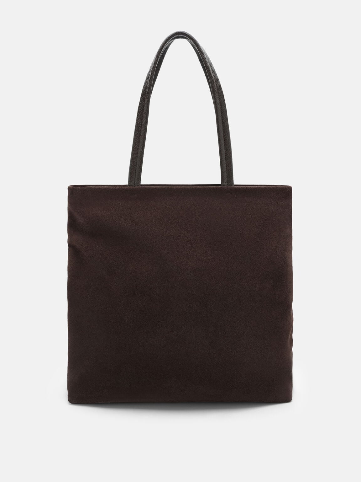 T&uacute;i tote h&igrave;nh vu&ocirc;ng Asher Suede, Espresso Brown Suede, hi-res