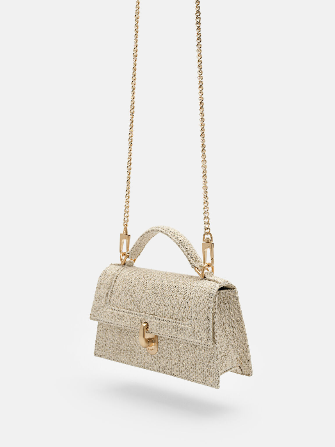 Talia Mini Handbag, Gold, hi-res