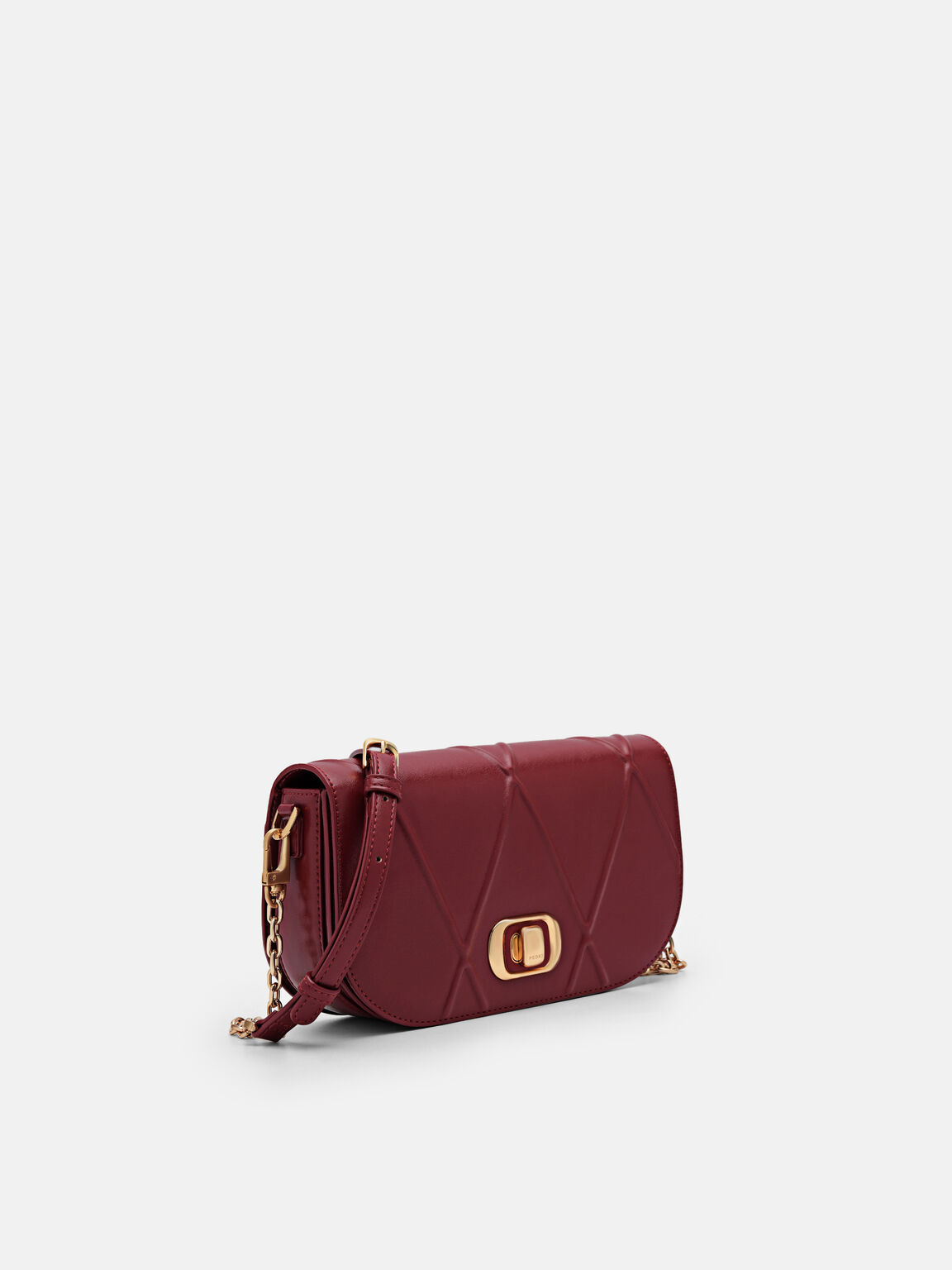 Túi đeo vai phom chữ nhật Effie, Đỏ Rượu Vang, hi-res