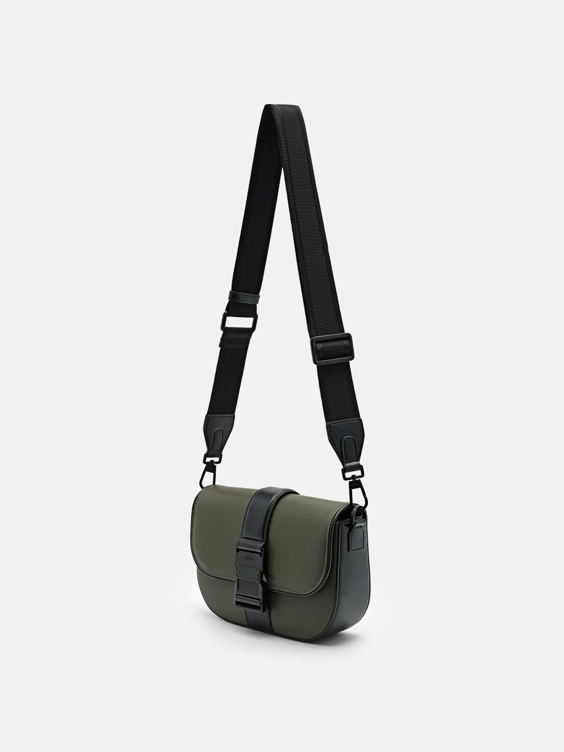 Túi đeo chéo phom chữ nhật Kane, Xanh Quân Đội