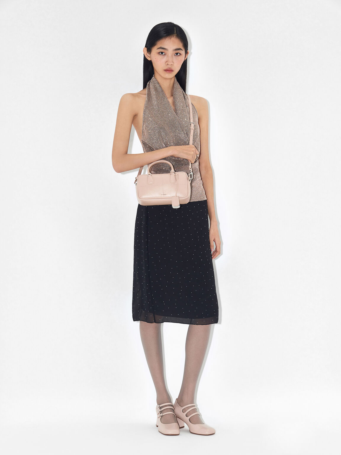 Giày cao gót bít mũi Milena, Nude, hi-res