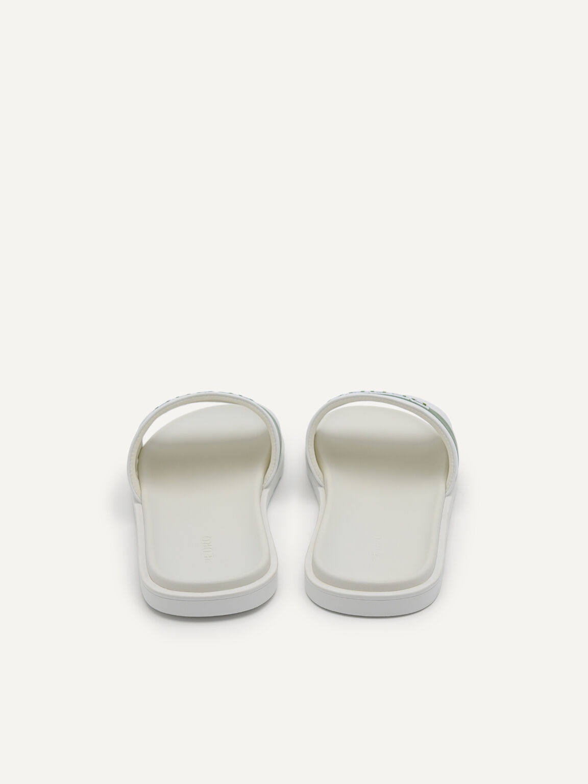 Pascal Slide Sandals, White, hi-res