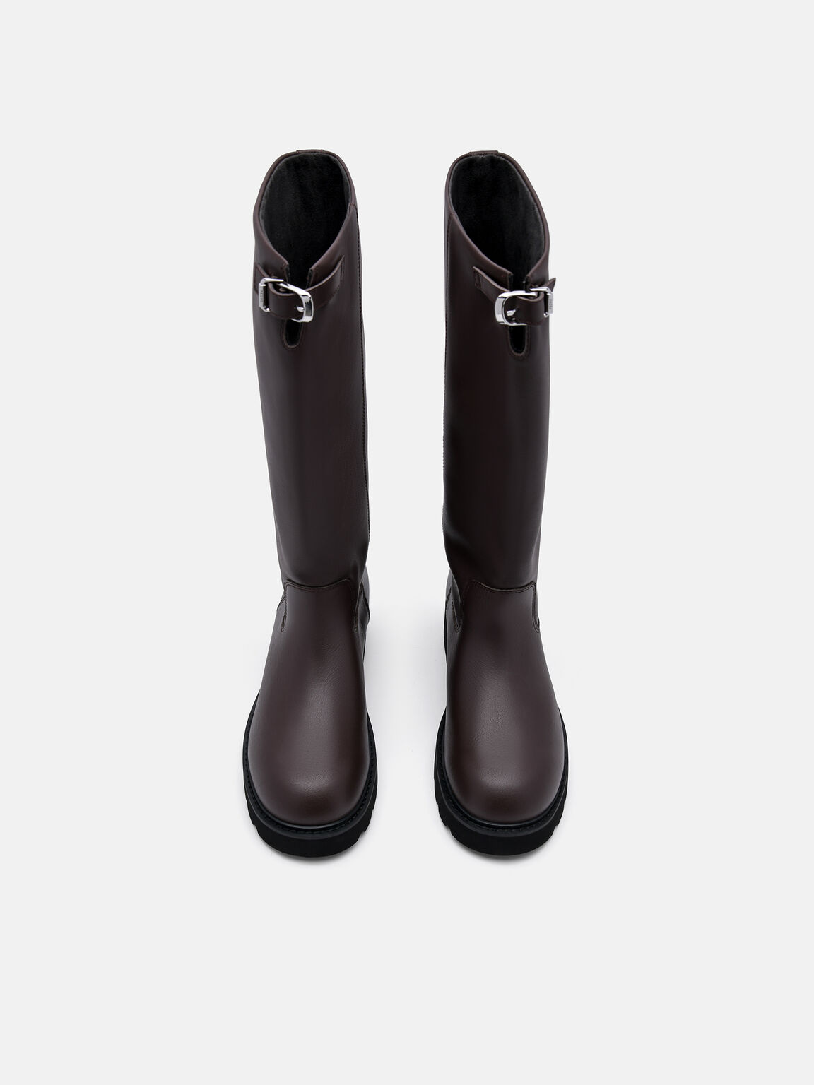 Dessa Knee Boots, Dark Brown