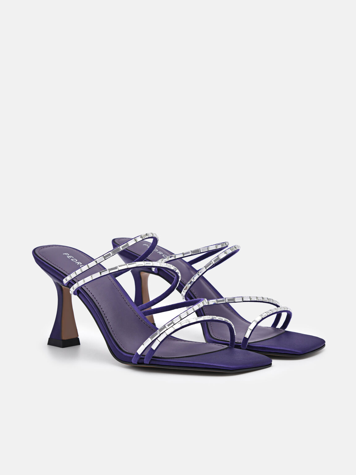 Savannah Heel Sandals, Dark Purple, hi-res