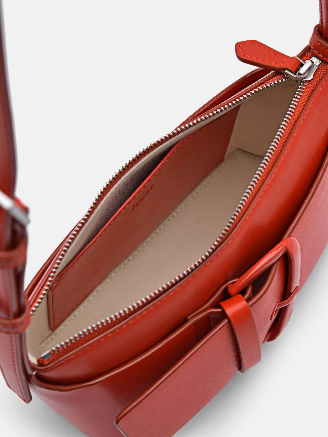 Túi đeo vai phom chữ nhật Alyda Mini, Đỏ, hi-res