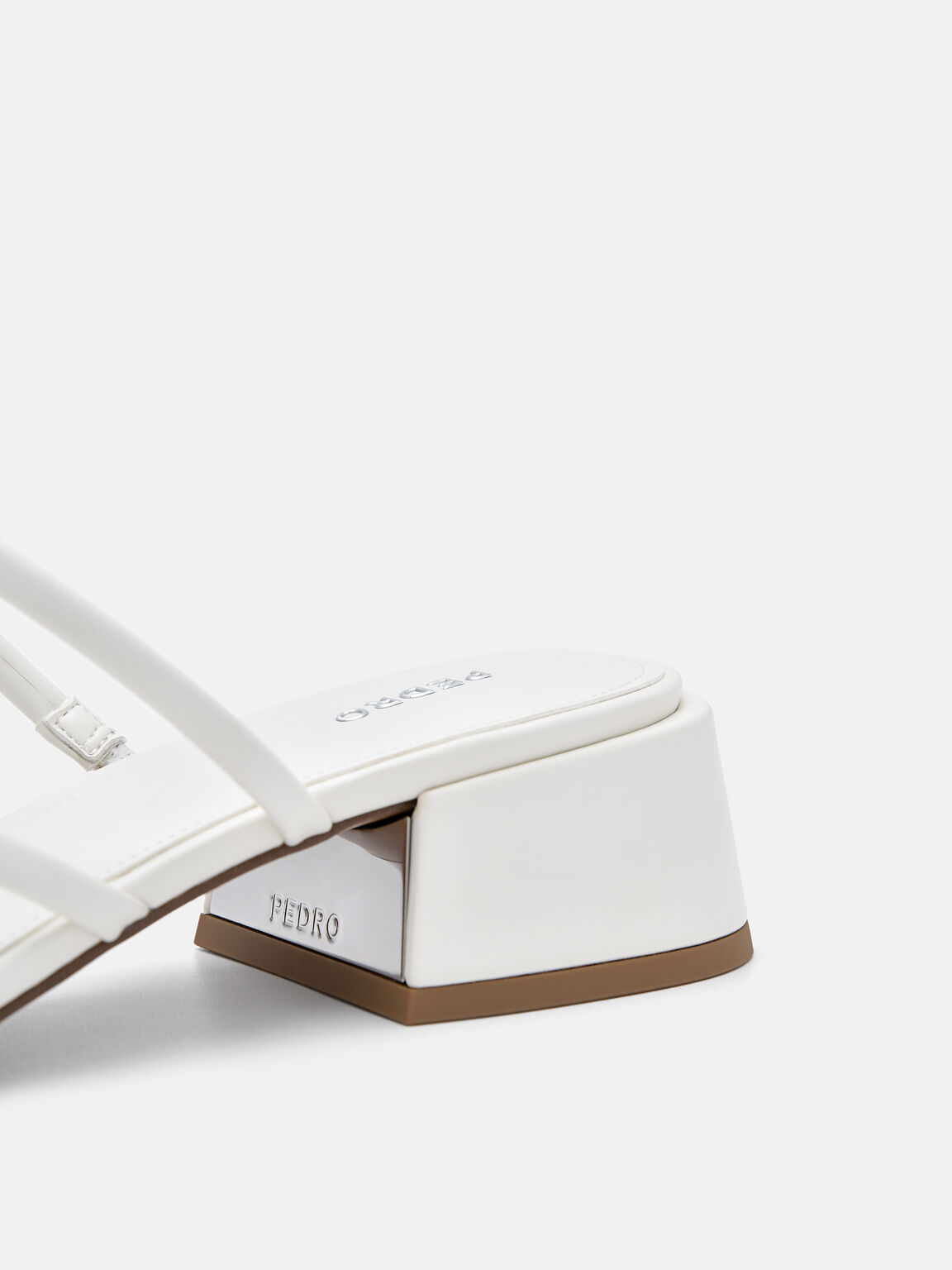 Effie Heel Sandals, Chalk, hi-res