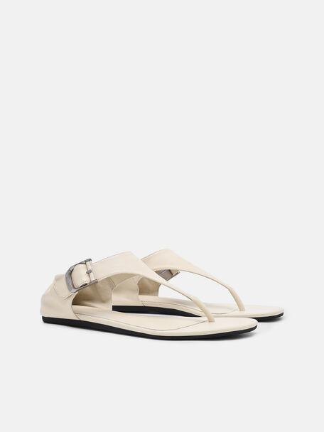 Gi&agrave;y sandals đế bệt Gabrielle, Be, hi-res
