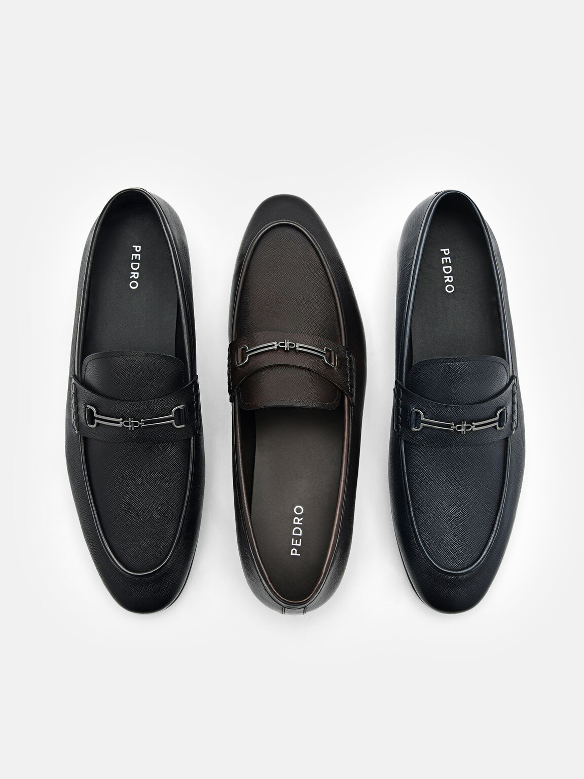 Alistair Leather Loafers, Black