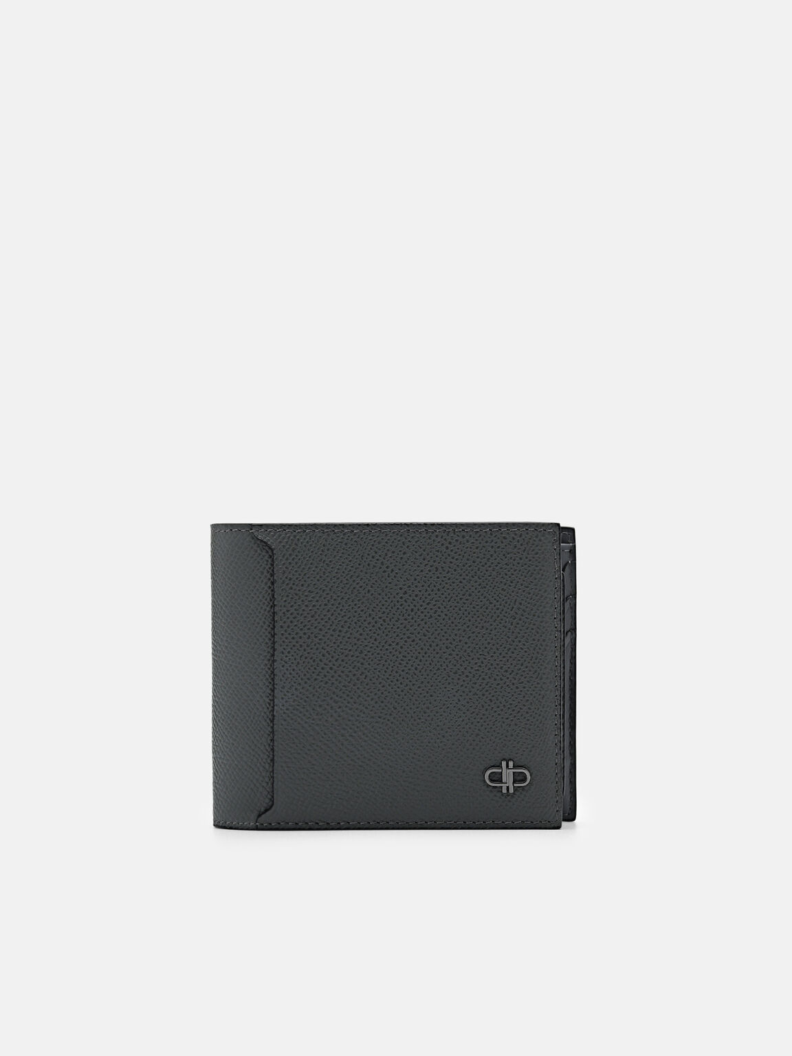 PEDRO Icon Leather Bi-Fold Wallet with Insert, Dark Grey, hi-res
