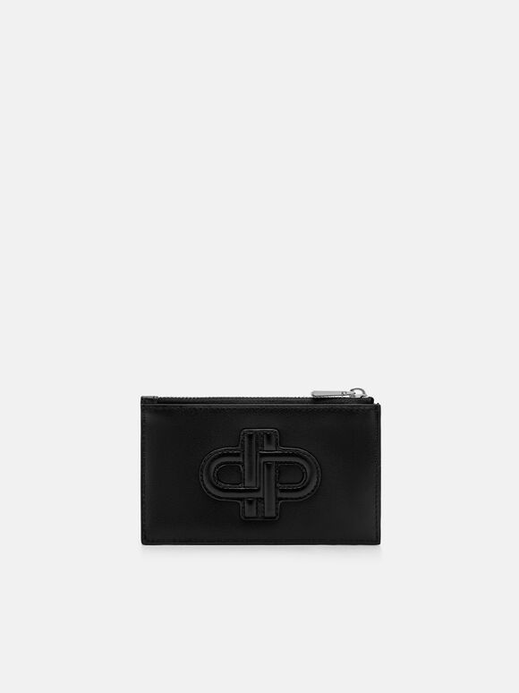 PEDRO Icon Leather Card Holder, Black, hi-res