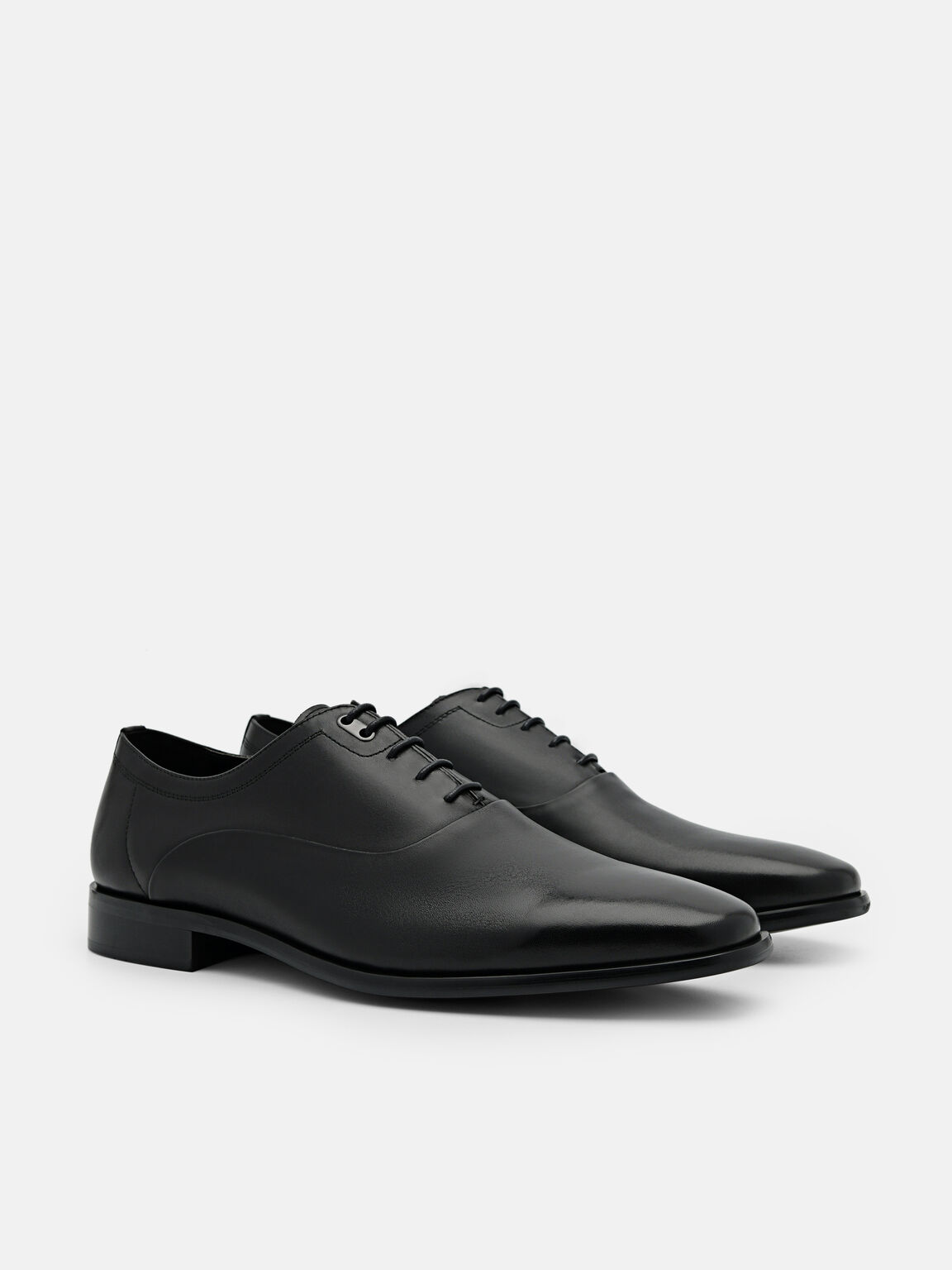 Leather Oxford Shoes, Black