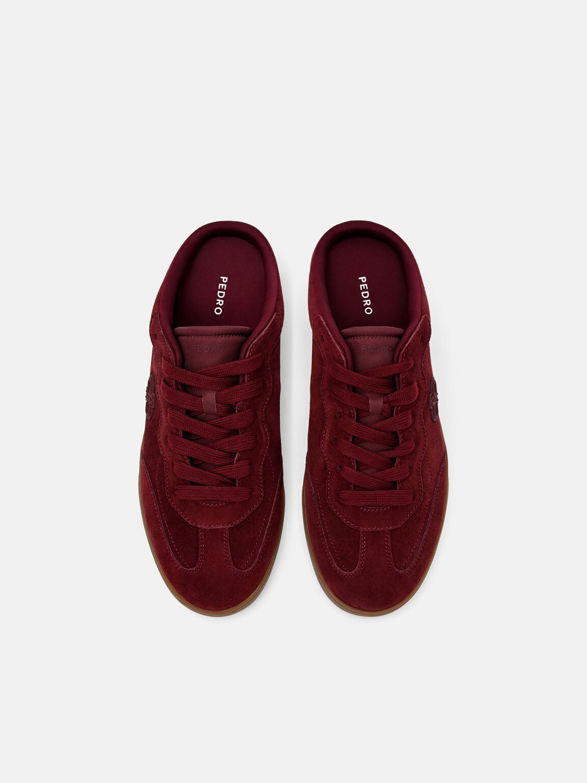 Gi&agrave;y slip on mũi tr&ograve;n Fleet, Wine Suede, hi-res