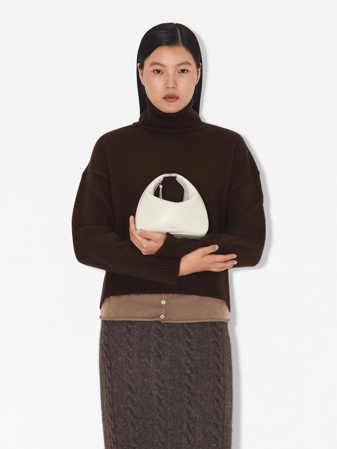 Jatte Crescent Bag, Chalk