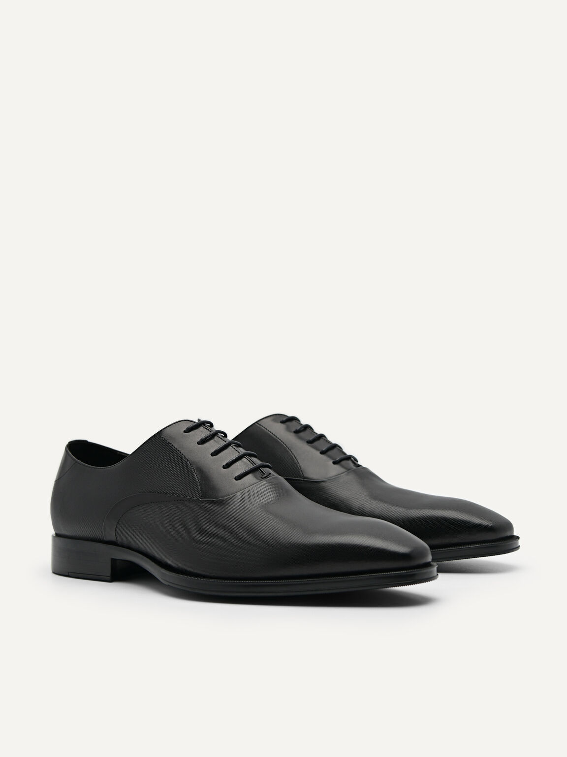 Holly Leather Oxford Shoes, Black