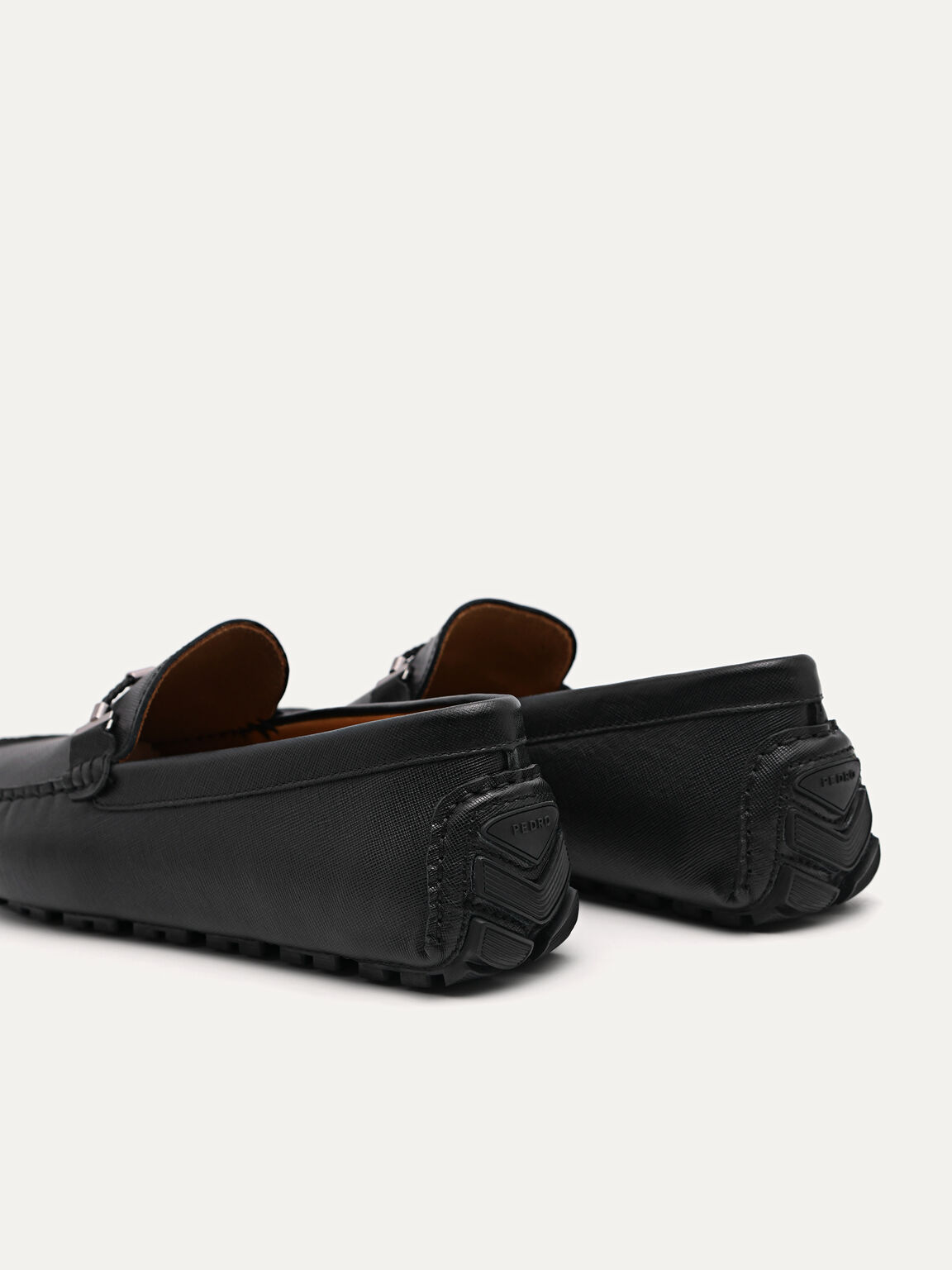 Robert Leather Driving Shoes, Black, hi-res