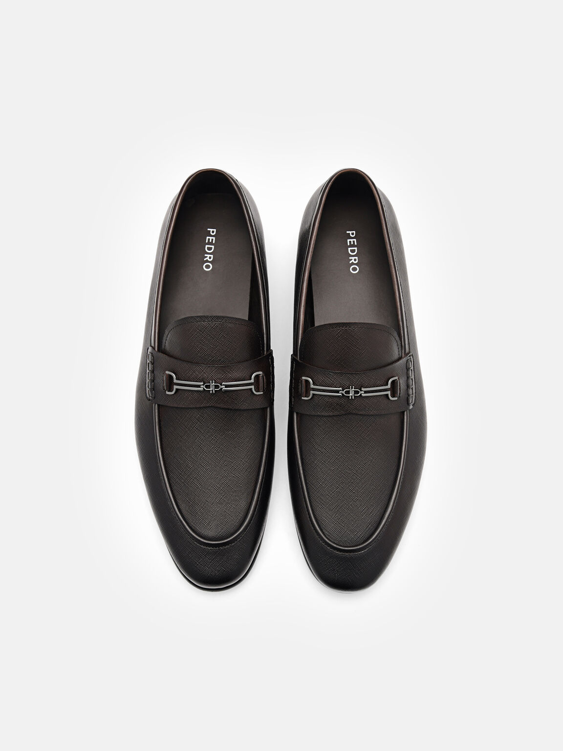 Alistair Leather Loafers, Dark Brown, hi-res