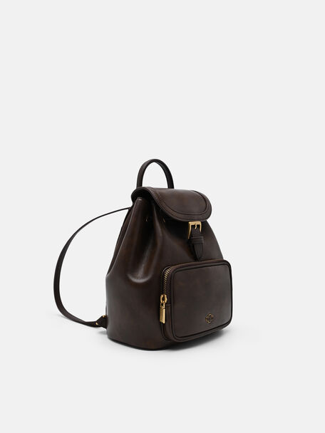 Ilena Backpack, Dark Brown, hi-res