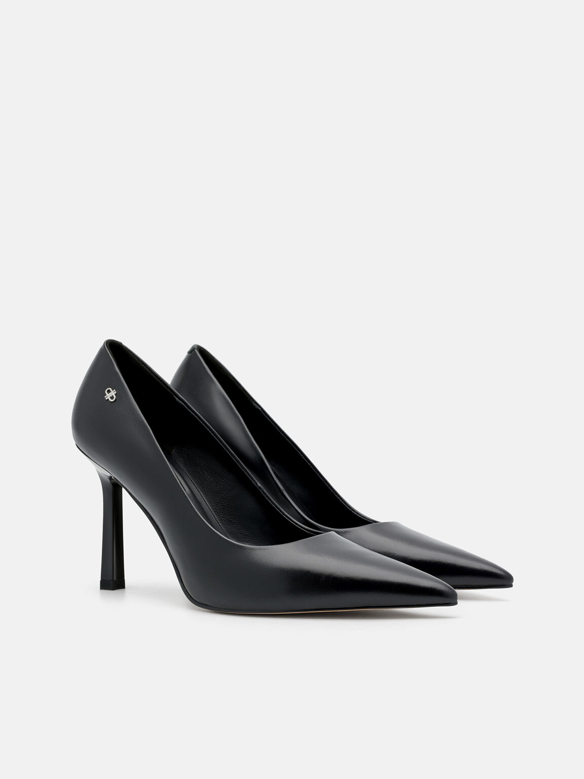 PEDRO Icon Leather Heel Pumps, Black, hi-res