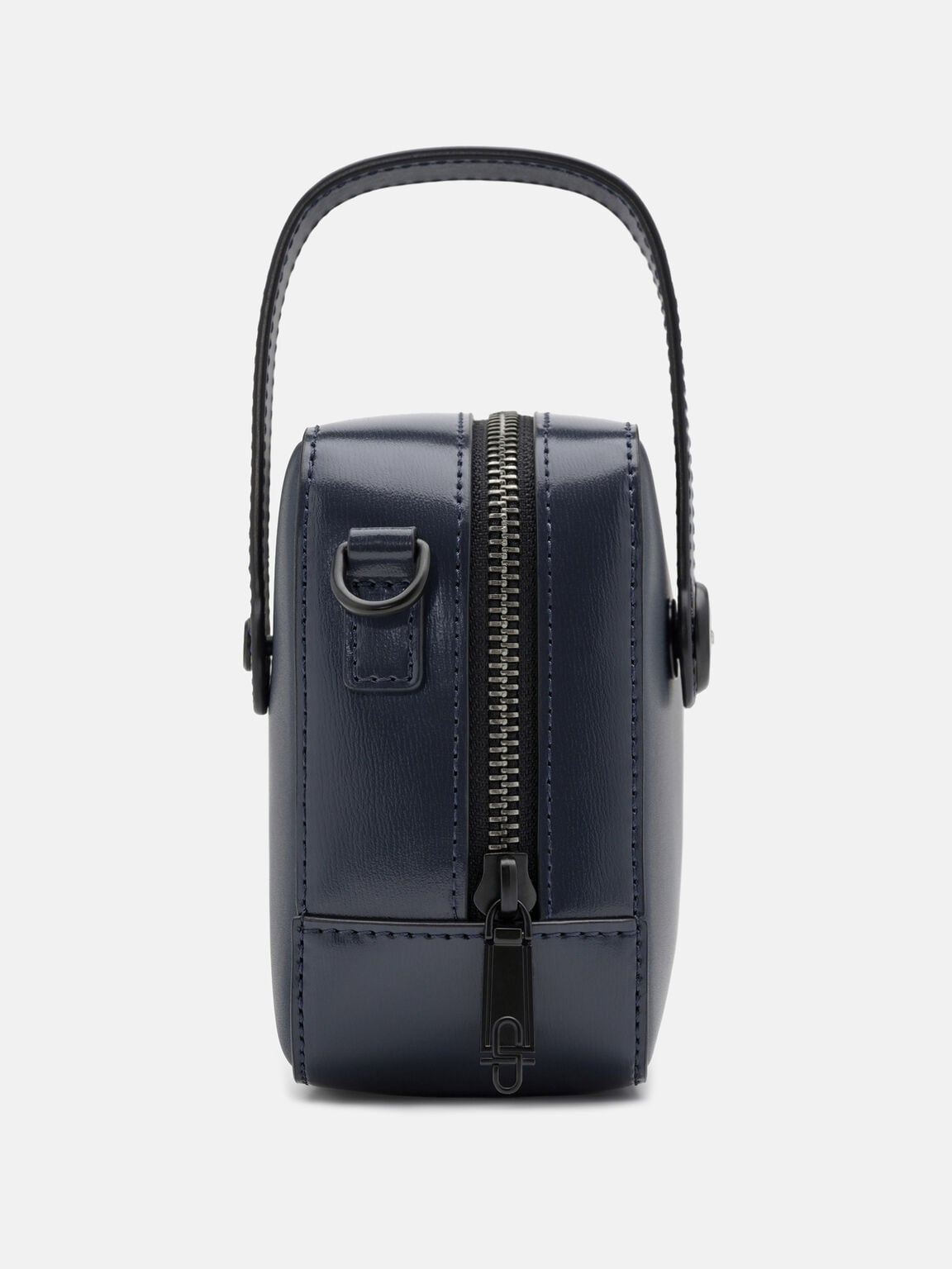 T&uacute;i đeo ch&eacute;o phom chữ nhật Leather, Xanh Navy, hi-res