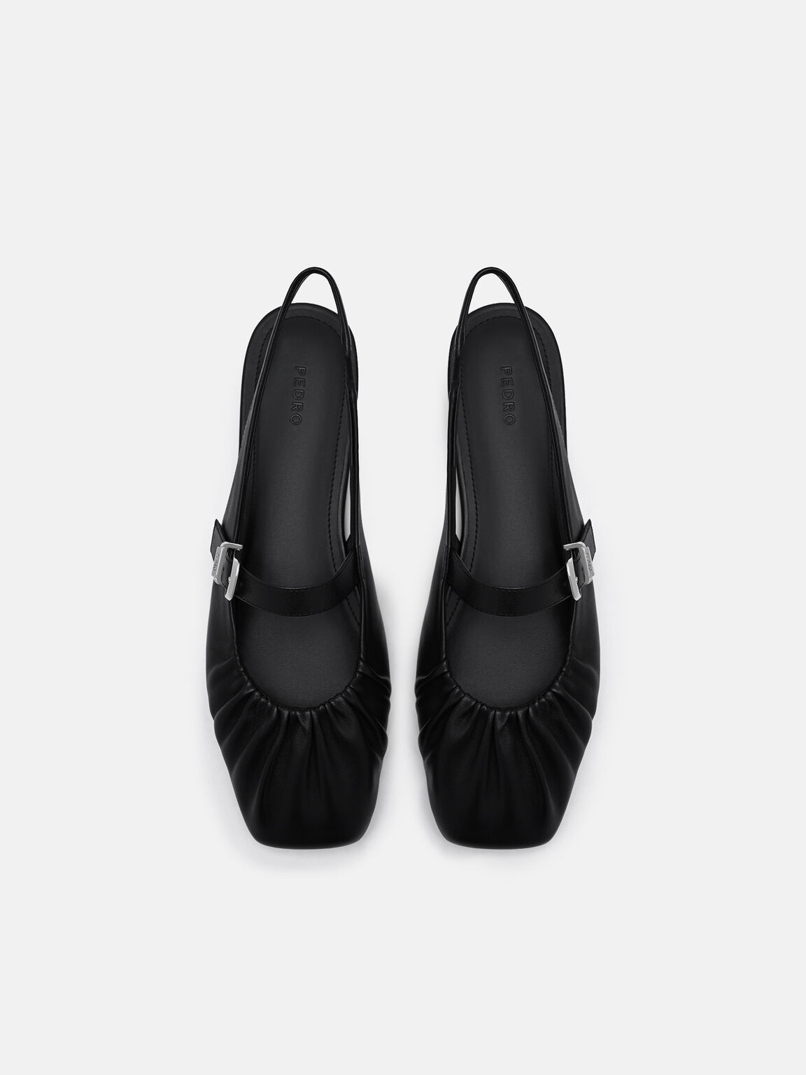 Gi&agrave;y sandals đế bệt Gabrielle, Đen, hi-res
