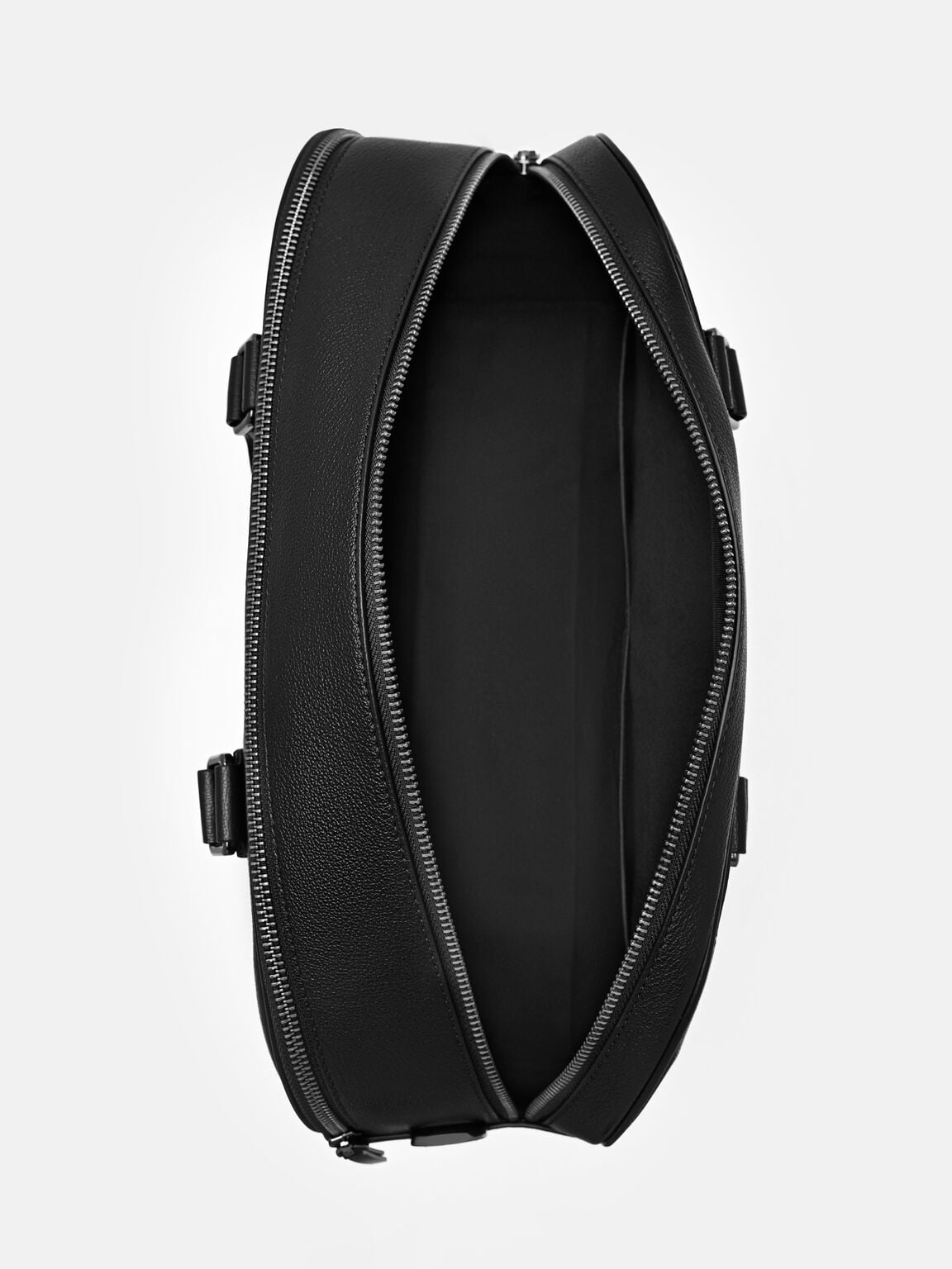 Tate Leather Duffel Bag, Black Embossed, hi-res