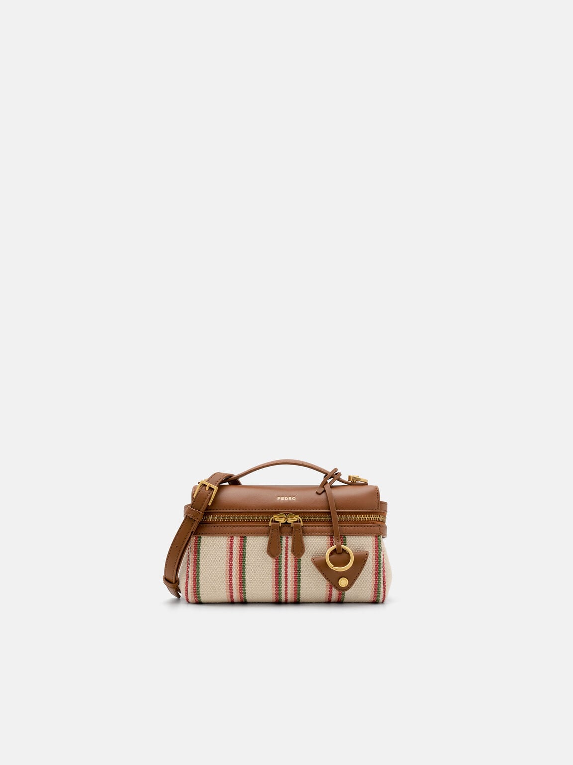 Alyssa Leather Shoulder Bag, Multi Canvas