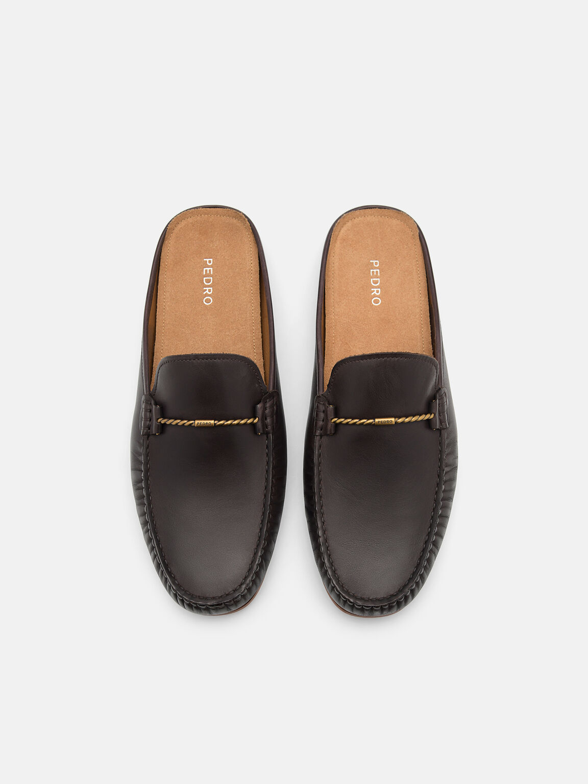 Hawser Leather Slip-On Driving Shoes, Dark Brown, hi-res