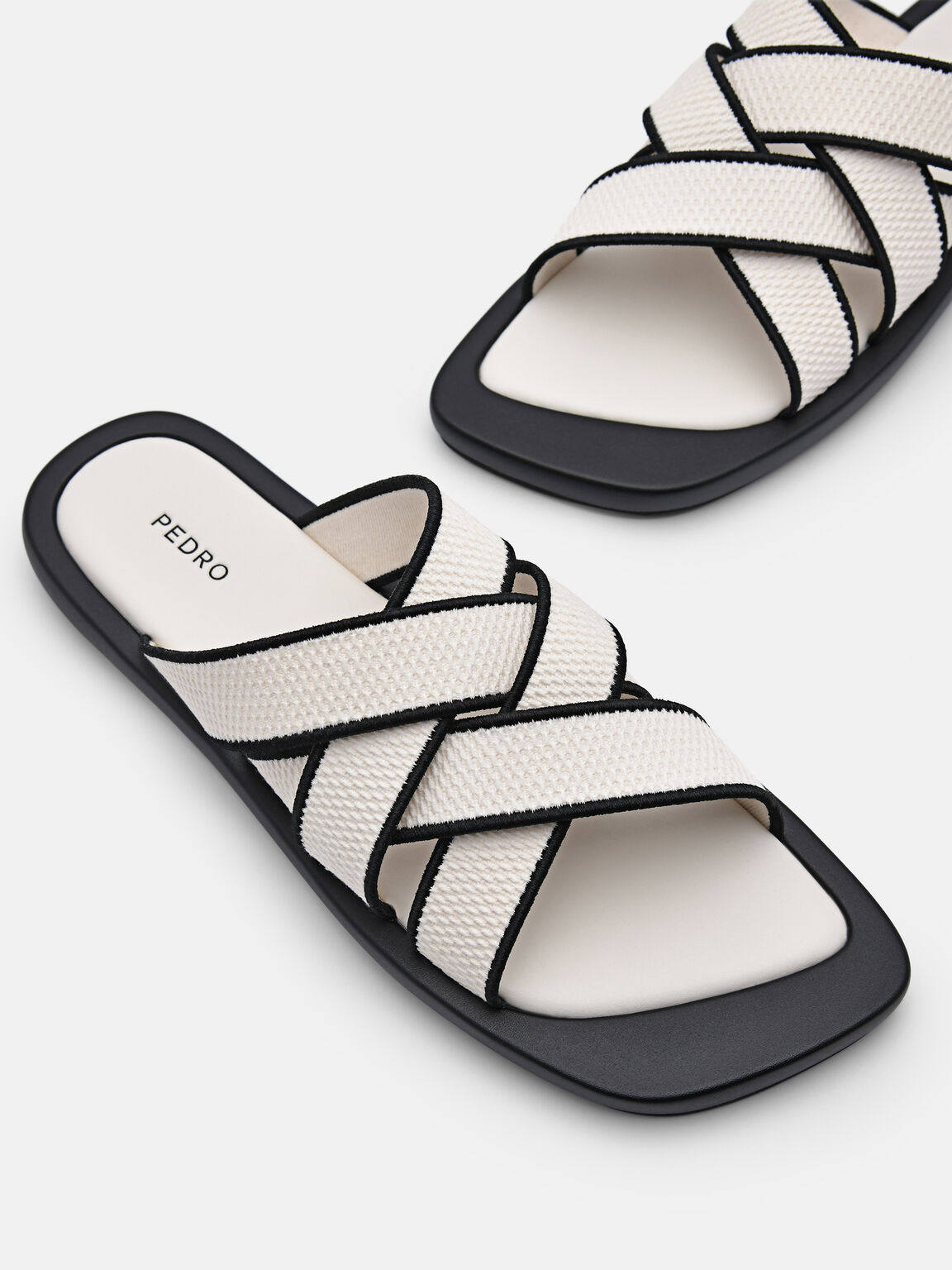 Izzie Flat Sandals, Beige, hi-res