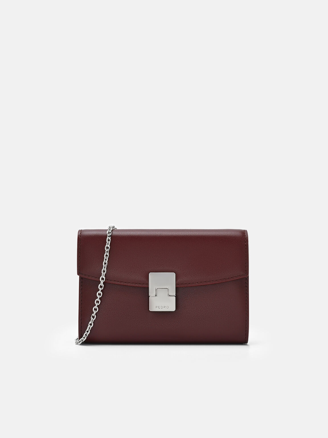 V&iacute; ngắn nắp gập, Đỏ Burgundy, hi-res