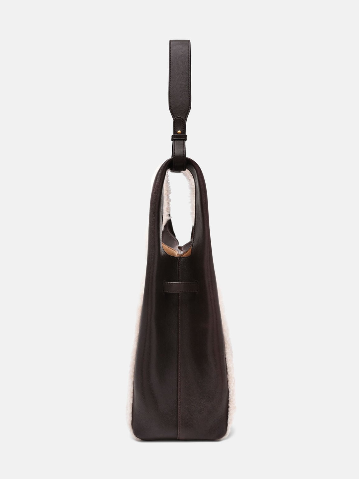 Danielle Large Leather Hobo Bag, Multi Fur, hi-res