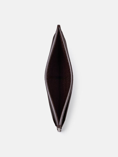 Leather Card Holder, Dark Brown 2, hi-res