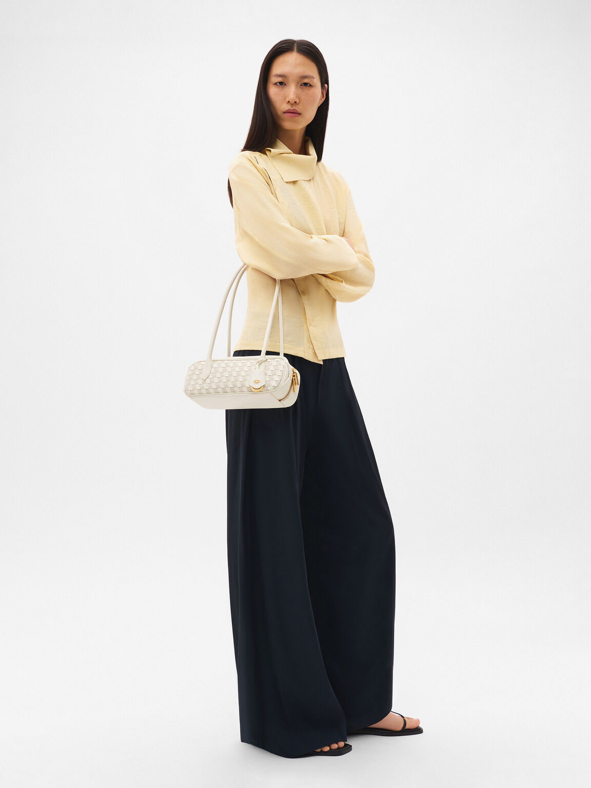 T&uacute;i đeo vai d&aacute;ng d&agrave;i Caddie Woven, Chalk Weave, hi-res