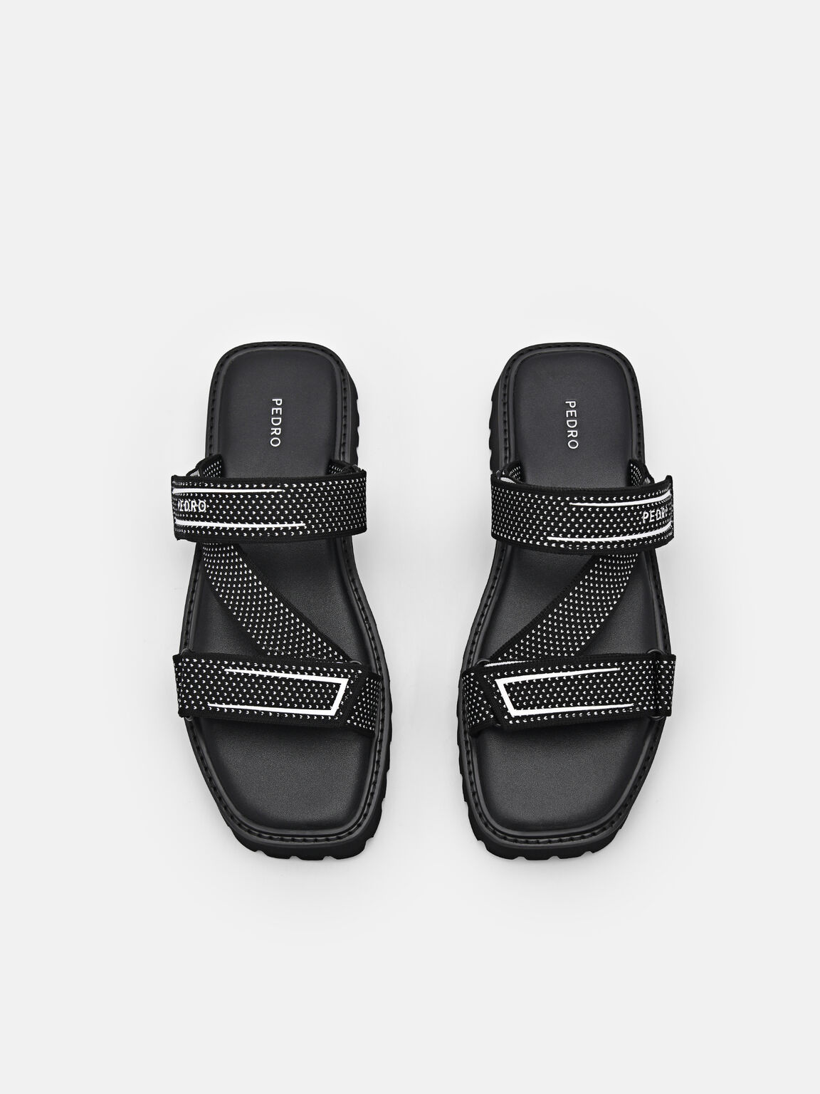 Ronni Knitted Sandals, Black, hi-res