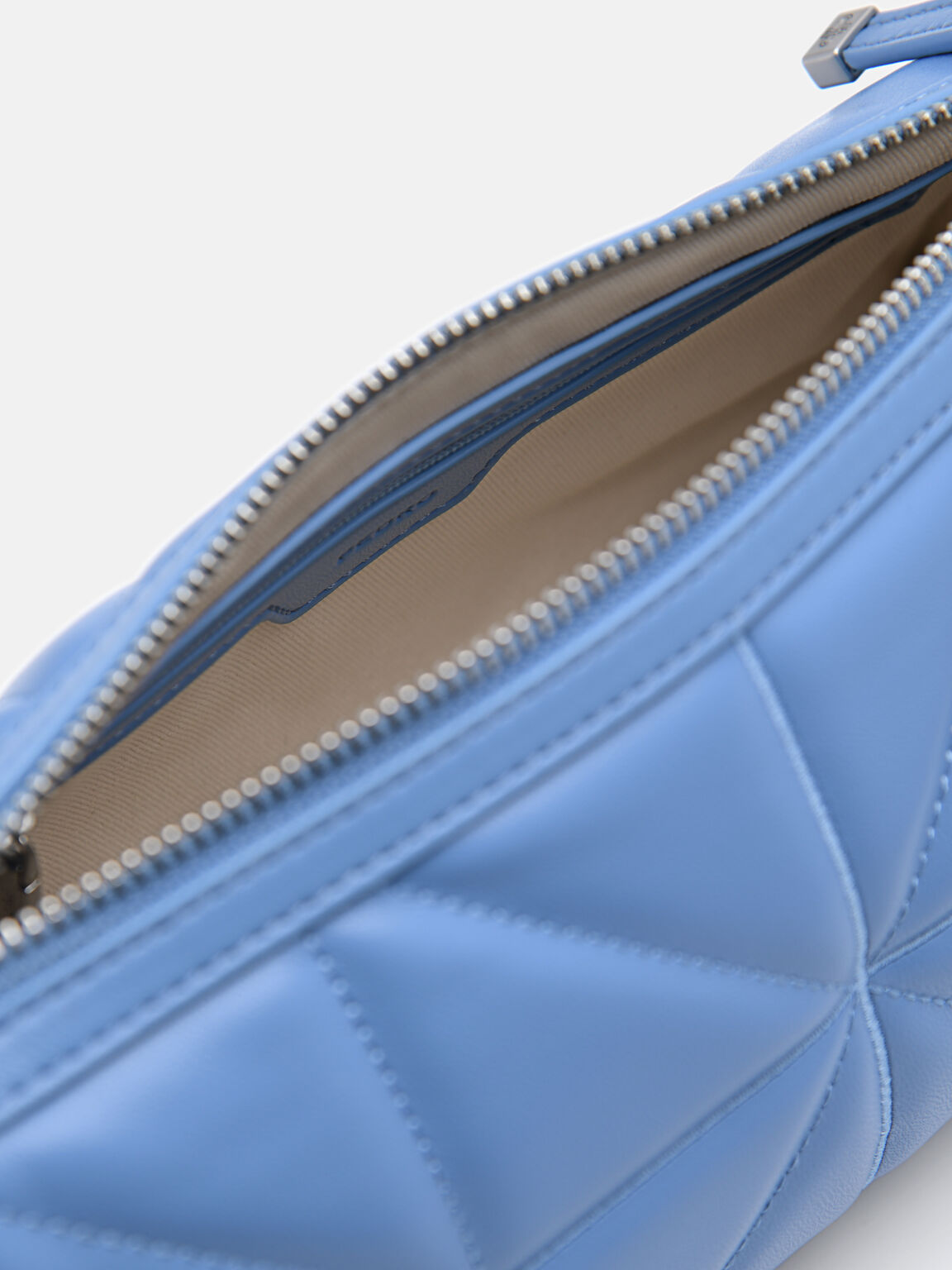 Túi đeo vai chần bông Helix Mini Bowling, Xanh Blue