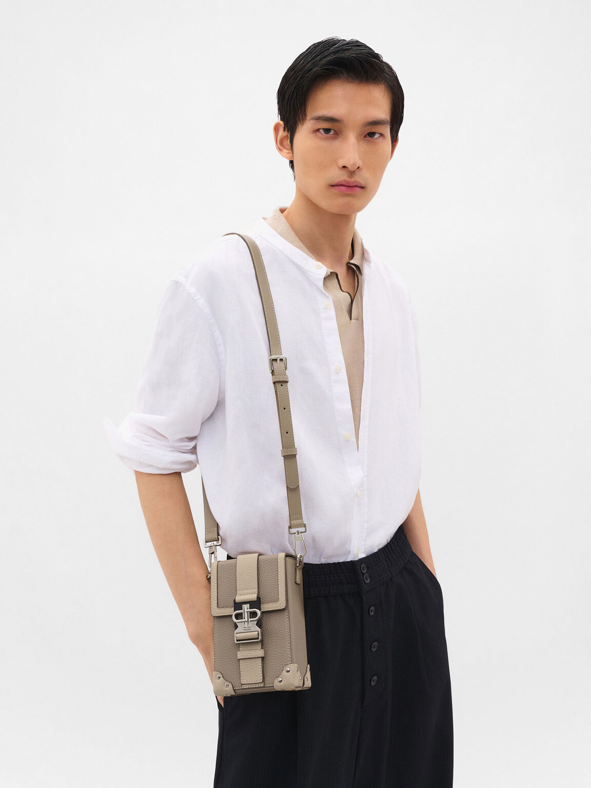 Tex Leather Sling Bag, Multi Tumble, hi-res