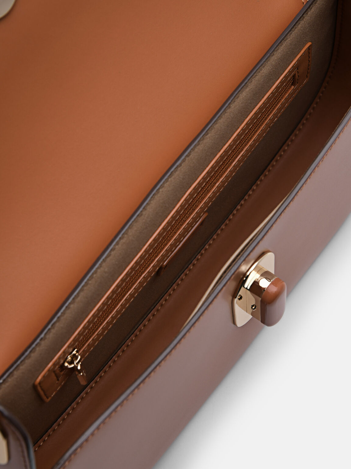 PEDRO Studio Rift Leather Shoulder Bag, Orange, hi-res