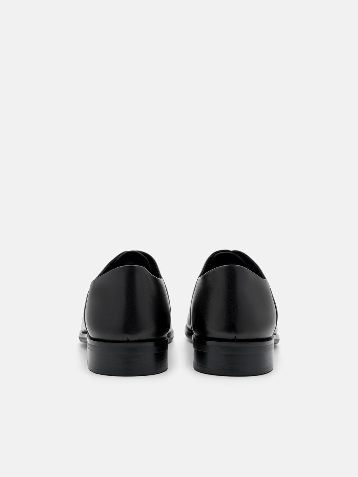 Burnished Leather Oxford Shoes, Black Burnish, hi-res