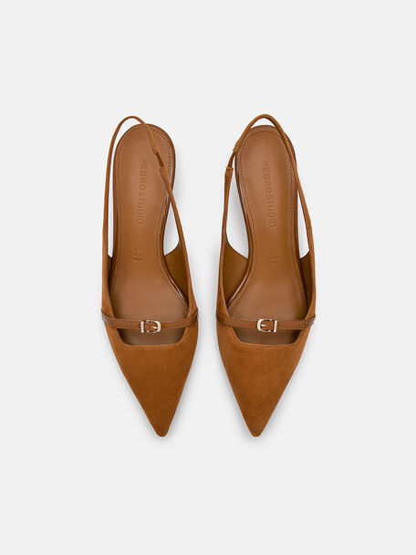 PEDRO Studio Maggie Leather Heel Pumps, Cognac, hi-res