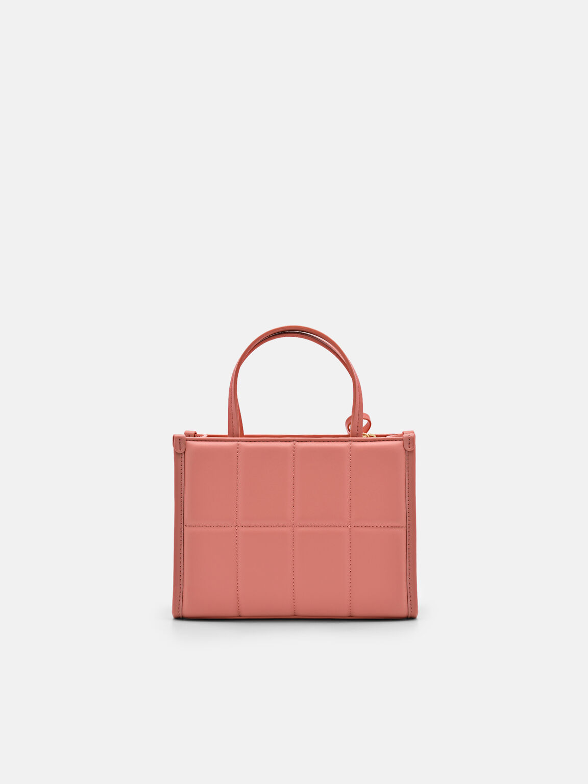Túi xách phom chữ nhật Mini Quilted, Hồng Phấn, hi-res