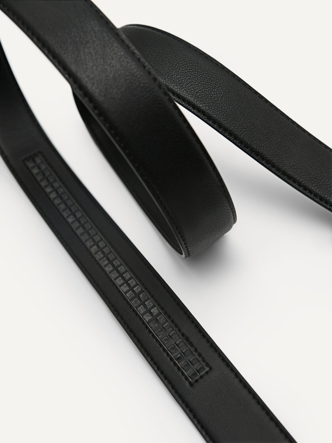 Leather Reversible Automatic Belt, Black, hi-res
