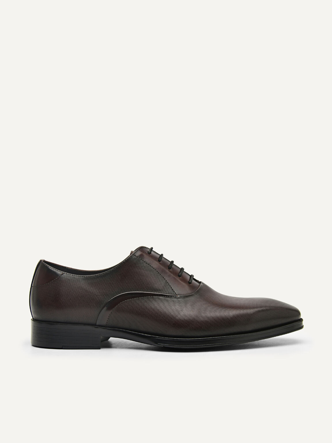 Holly Leather Oxford Shoes, Dark Brown