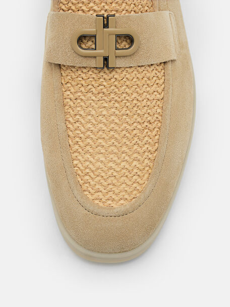 PEDRO Icon Suede Loafers, Sand, hi-res