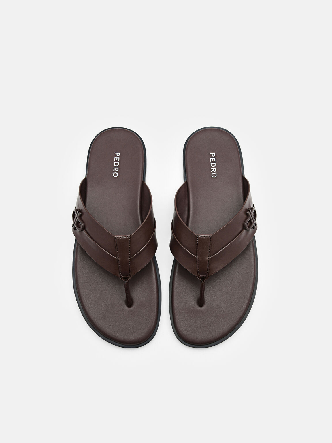PEDRO Icon Thong Sandals, Dark Brown, hi-res