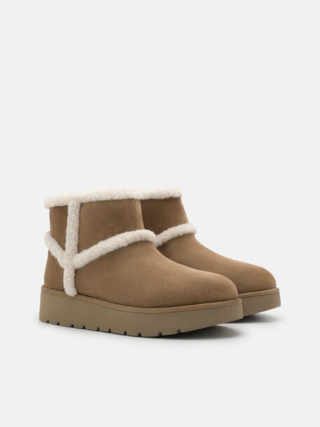 Feliz Suede Boots, Beige, hi-res