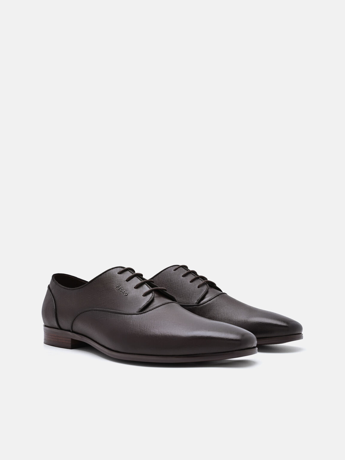Gi&agrave;y t&acirc;y đế thấp mũi nhọn, Dark Brown Saffiano, hi-res