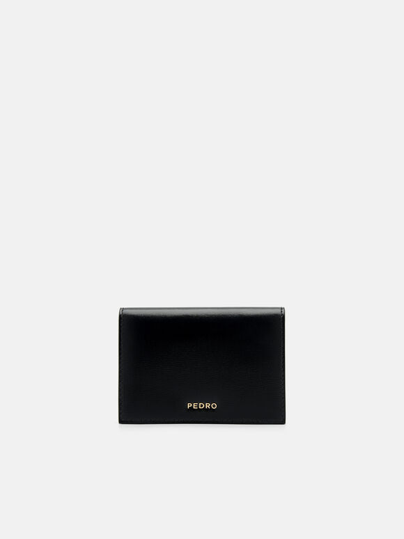 PEDRO Studio Leather Bi-Fold Card Holder, Black