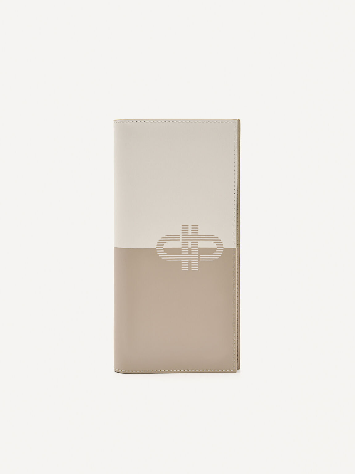 PEDRO Icon Leather Long Wallet, Chalk, hi-res