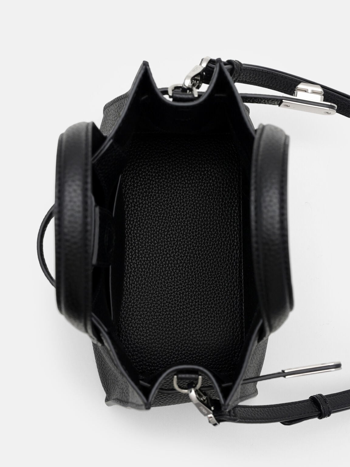 Danielle Small Leather Handbag, Black Tumble, hi-res