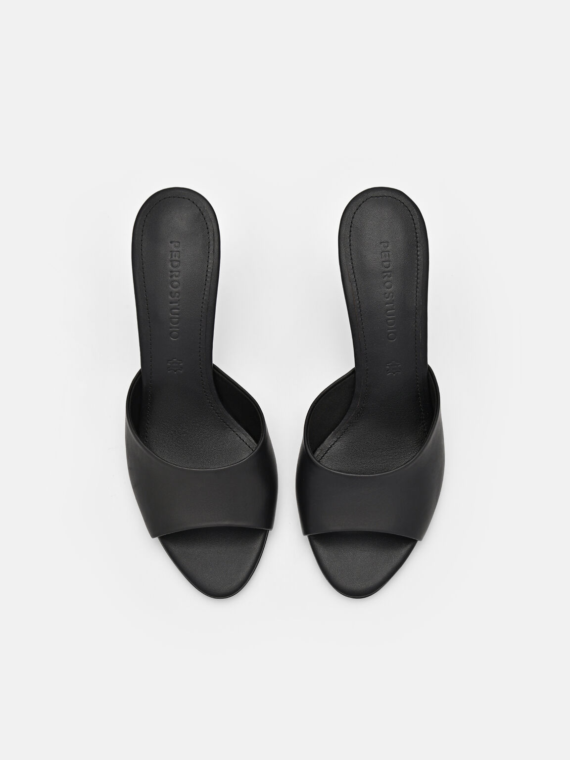 PEDRO Studio Ashley Leather Heel Sandals, Black, hi-res